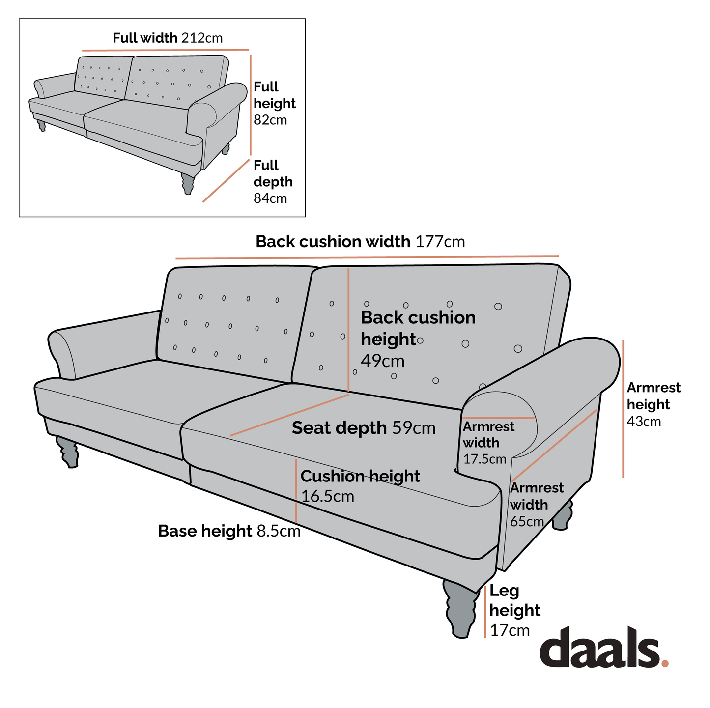 Hanney 3-Seater Chesterfield Sofabed in Teal Velvet